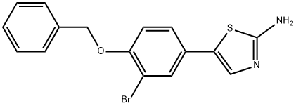 5-(4-(Benzyloxy)-3-bromophenyl)thiazol-2-amine Struktur