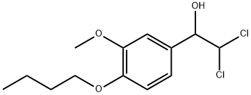 1-(4-Butoxy-3-methoxyphenyl)-2,2-dichloroethanol 结构式