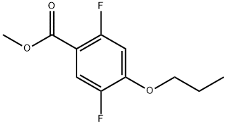 Methyl 2,5-difluoro-4-propoxybenzoate 化学構造式