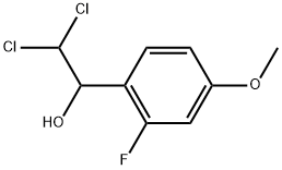 2,2-Dichloro-1-(2-fluoro-4-methoxyphenyl)ethanol,2734774-74-2,结构式