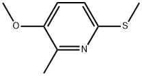3-Methoxy-2-methyl-6-(methylthio)pyridine Struktur