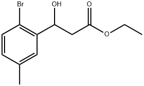 Ethyl 3-(2-bromo-5-methylphenyl)-3-hydroxypropanoate Struktur