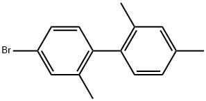 4-Bromo-2,2',4'-trimethyl-1,1'-biphenyl Structure