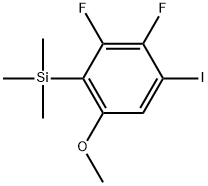 (2,3-Difluoro-4-iodo-6-methoxyphenyl)trimethylsilane Struktur