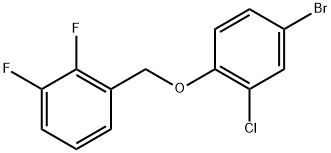 1-((4-Bromo-2-chlorophenoxy)methyl)-2,3-difluorobenzene Structure