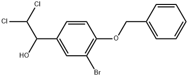 1-(4-(Benzyloxy)-3-bromophenyl)-2,2-dichloroethanol Struktur