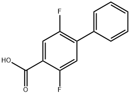 2,5-Difluoro-[1,1'-biphenyl]-4-carboxylic acid 化学構造式