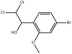 1-(4-Bromo-2-methoxyphenyl)-2,2-dichloroethanol Struktur