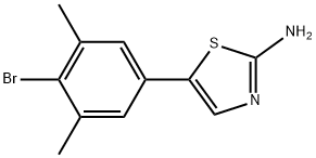 5-(4-Bromo-3,5-dimethylphenyl)thiazol-2-amine Structure