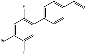 4'-Bromo-2',5'-difluoro-[1,1'-biphenyl]-4-carbaldehyde Structure