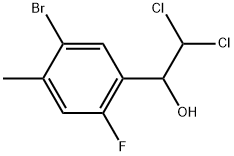 1-(5-Bromo-2-fluoro-4-methylphenyl)-2,2-dichloroethanol,2734777-75-2,结构式