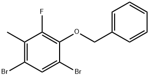 2-(Benzyloxy)-1,5-dibromo-3-fluoro-4-methylbenzene Structure