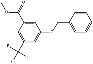 Methyl 3-(benzyloxy)-5-(trifluoromethyl)benzoate 结构式