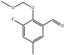 3-fluoro-2-(methoxymethoxy)-5-methylbenzaldehyde Structure