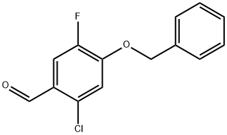 4-(Benzyloxy)-2-chloro-5-fluorobenzaldehyde Structure