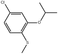 (4-Chloro-2-isopropoxyphenyl)(methyl)sulfane Structure