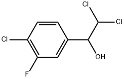 2,2-Dichloro-1-(4-chloro-3-fluorophenyl)ethanol Structure