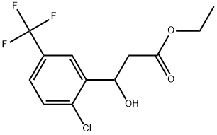 Ethyl 3-(2-chloro-5-(trifluoromethyl)phenyl)-3-hydroxypropanoate Structure