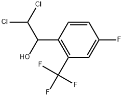 2,2-Dichloro-1-(4-fluoro-2-(trifluoromethyl)phenyl)ethanol Struktur