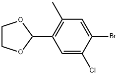 2-(4-Bromo-5-chloro-2-methylphenyl)-1,3-dioxolane Structure