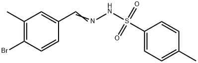 N'-(4-bromo-3-methylbenzylidene)-4-methylbenzenesulfonohydrazide Struktur