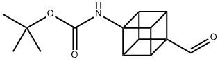 tert-Butyl (4-formylcuban-1-yl)carbamate Struktur