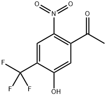 1-(5-羟基-2-硝基-4-(三氟甲基)苯基)乙-1-酮,2735753-90-7,结构式