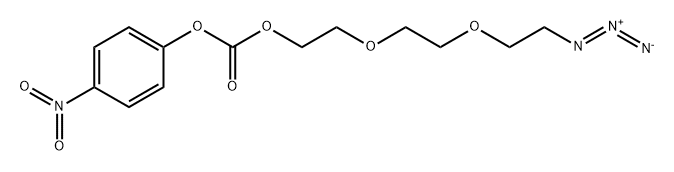 Azido-PEG3-4-nitrophenyl carbonate 化学構造式