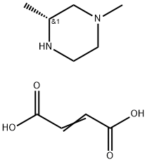 (3R)-1,3-Dimethyl-piperazine difumarate 化学構造式
