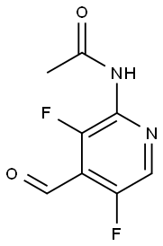 N-(3,5-二氟-4-甲酰基吡啶-2-基)乙酰胺 结构式