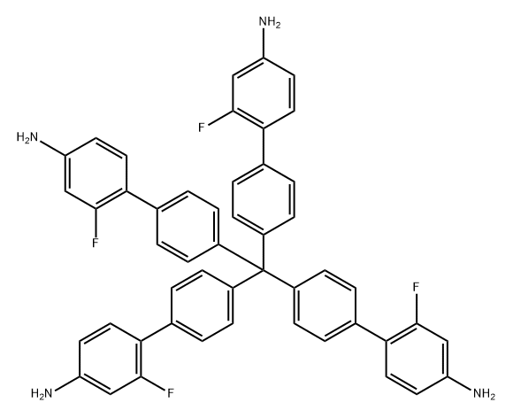 4',4''',4''''',4'''''''-甲基四(2-氟-[1,1'-联苯]-4-胺),2739864-55-0,结构式