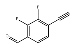 4-乙炔基-2,3-二氟苯甲醛 结构式