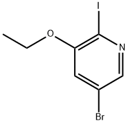 5-Bromo-3-ethoxy-2-iodopyridine 结构式