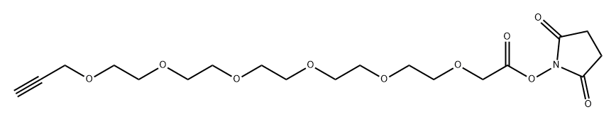 炔-六聚乙二醇-CH2COO-琥珀酰亚胺酯, 2741612-37-1, 结构式