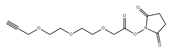 Propargyl-PEG3-CH2COO-NHS ester Struktur