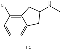 4-chloro-N-methyl-2,3-dihydro-1H-inden-2-amine
hydrochloride 结构式