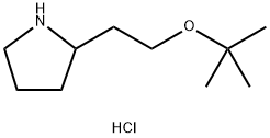2-[2-(tert-butoxy)ethyl]pyrrolidine hydrochloride Structure
