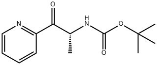 (R)-tert-Butyl (1-oxo-1-(pyridin-2-yl)propan-2-yl)carbamate 化学構造式