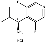 (1S)-1-(3,5-DIFLUOROPYRIDIN-4-YL)-2-METHYLPROPAN-1-AMINE DIHYDROCHLORIDE 结构式