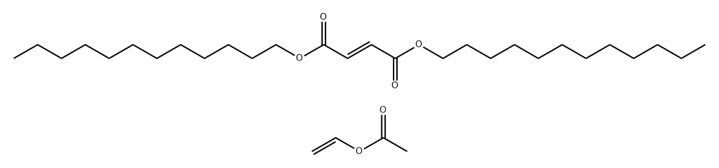 2-Butenedioic acid (2E)-, didodecyl ester, polymer with ethenyl acetate Structure