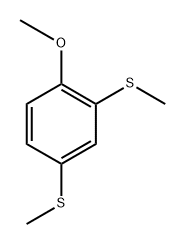 (4-Methoxy-1,3-phenylene)bis(methylsulfane),2748-81-4,结构式
