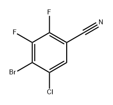 4-bromo-5-chloro-2,3-difluorobenzonitrile Structure