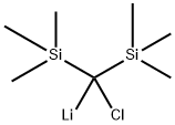 Lithium, [chlorobis(trimethylsilyl)methyl]- Structure