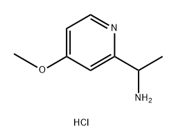 1-(4-methoxypyridin-2-yl)ethan-1-amine dihydrochloride 化学構造式