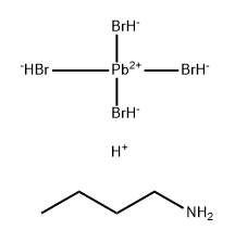 Plumbate(2-), tetrabromo-, (T-4)-, hydrogen, compd. with 1-butanamine (1:2:2) Structure