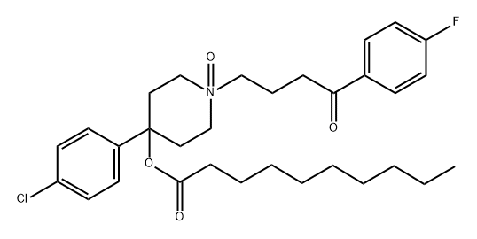 氟哌啶醇癸酸酯N氧化物 结构式
