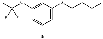 (3-bromo-5-(trifluoromethoxy)phenyl)(butyl)sulfane 化学構造式