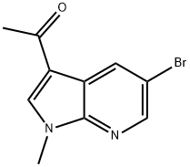 1-(5-bromo-1-methyl-1H-pyrrolo[2,3-b]pyridin-3-yl)ethan-1-one Structure