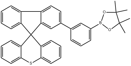 2-[3-(4,4,5,5-Tetramethyl-1,3,2-dioxaborolan-2-yl)phenyl]spiro[9H-fluorene-9,9′-[9H]thioxanthene] Structure