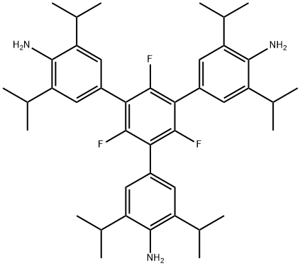 5'-(4-氨基-3,5-二异丙基苯基)-2',4',6'-三氟-3,3'',5,5''-四异丙基[1,1':3',1''-三联苯]-4,4''-二胺,2750241-89-3,结构式